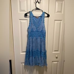 COPY - Ranna Gil xs powder blue lace mini dress